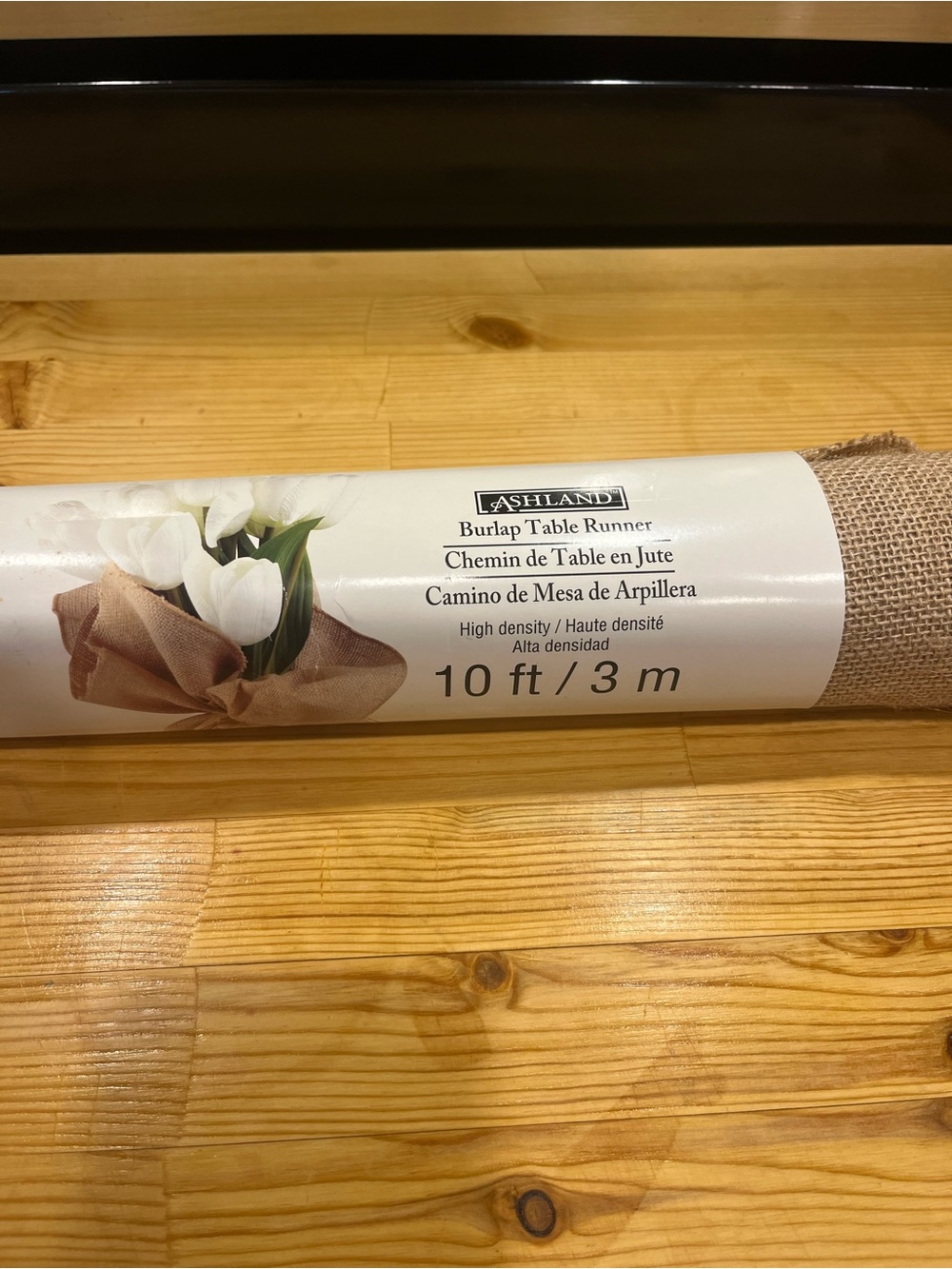 Ashland Burlap Table Runner - Natural Burlap Brown